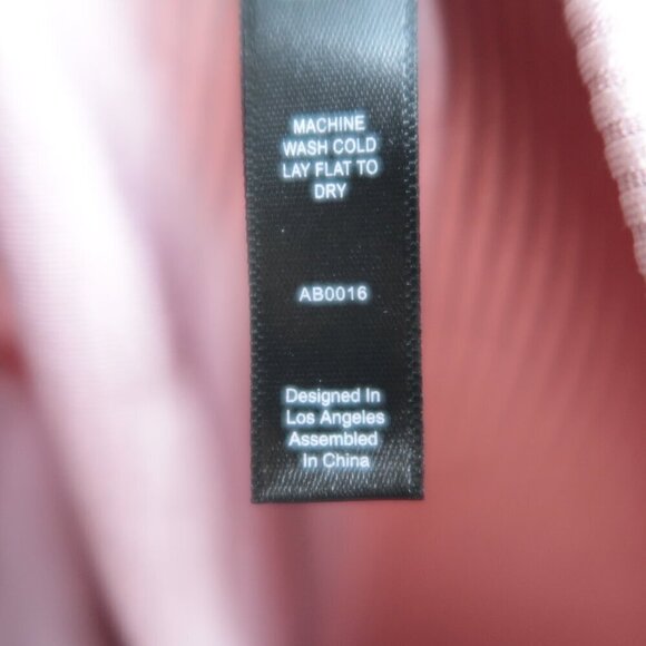 NWOT For Love & Lemons Chloe Biker Shorts Pink Ribbed Waist Strap Women's XS - Picture 11 of 12